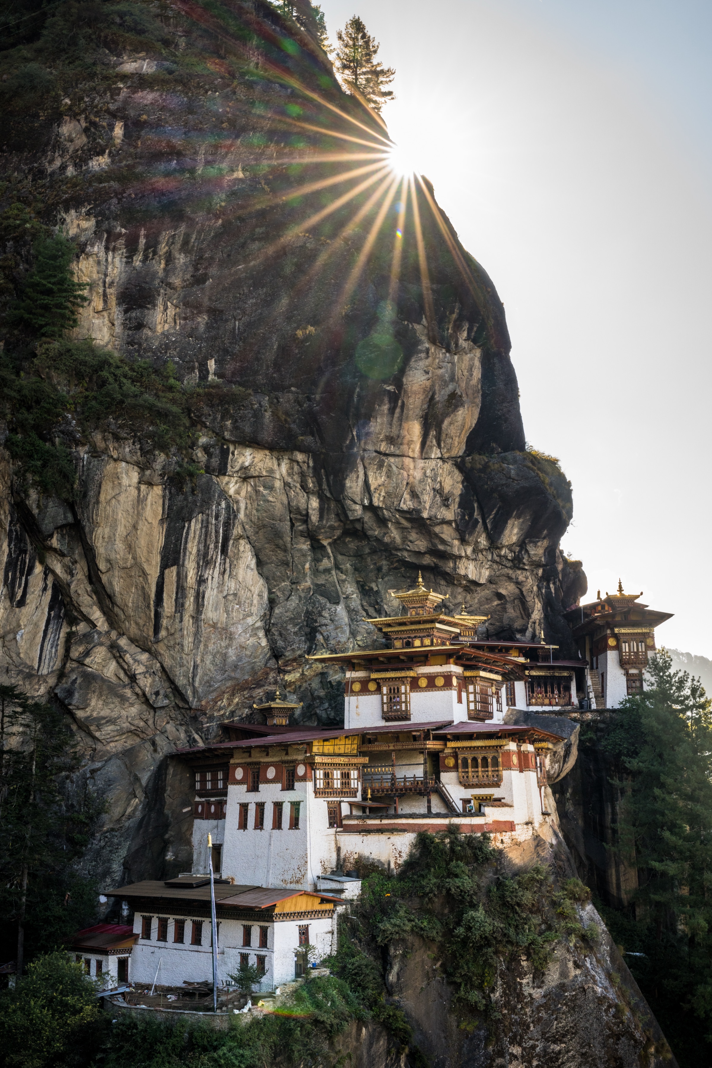 Tiger's Nest Monastery on a cliff in Paro, Bhutan